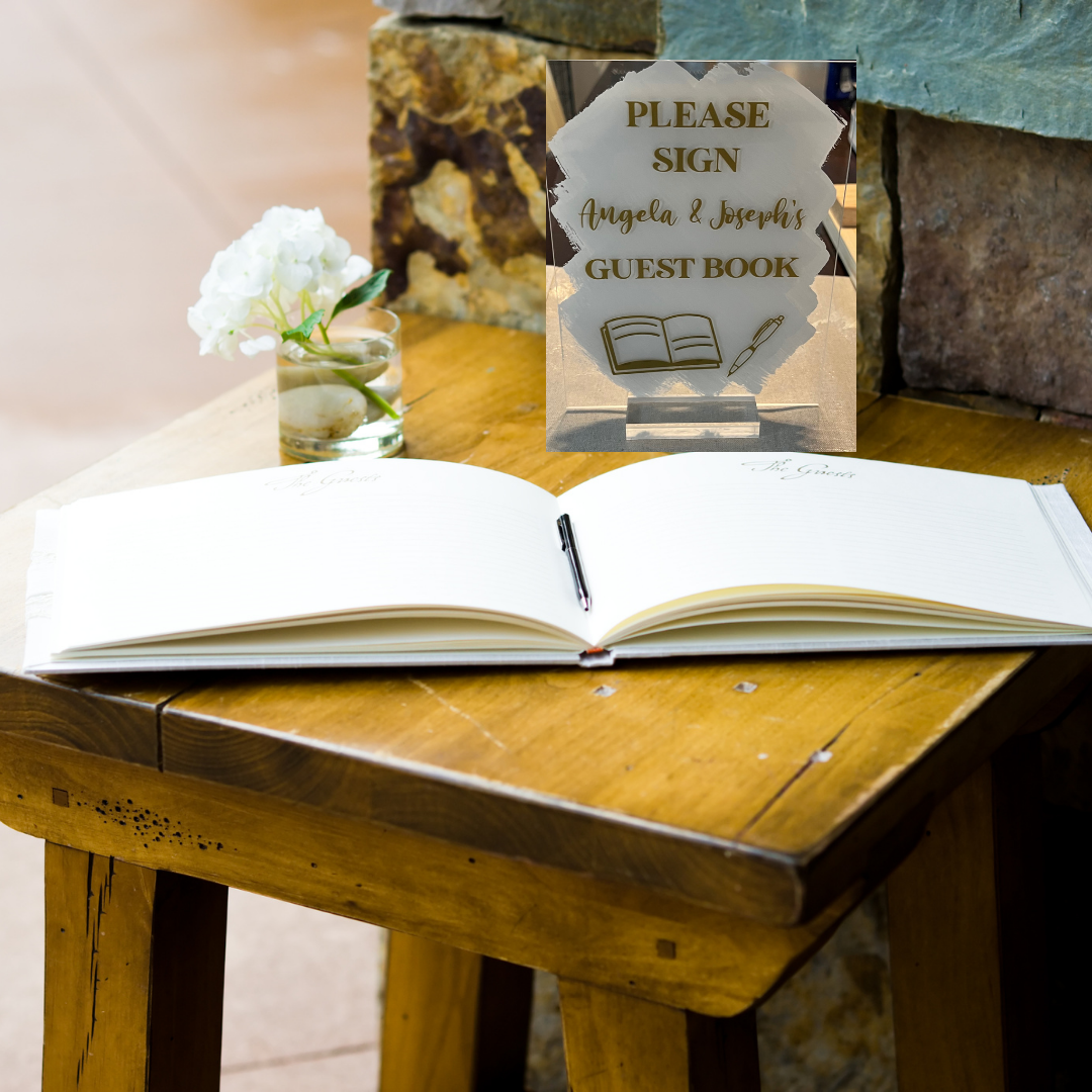 Wedding Beverage Sign & Guest Book