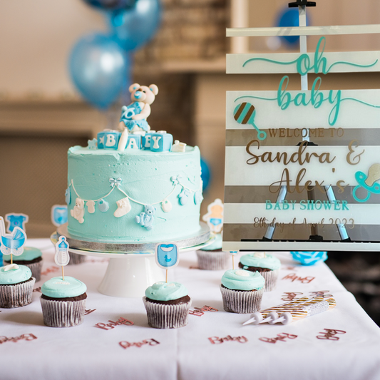 Stripes Baby Shower Sign