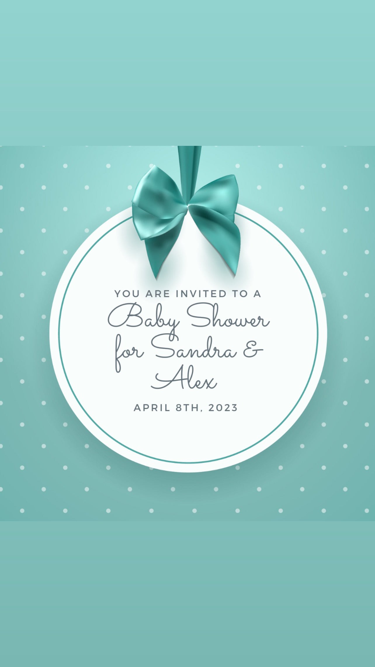 Stripes Baby Shower Sign