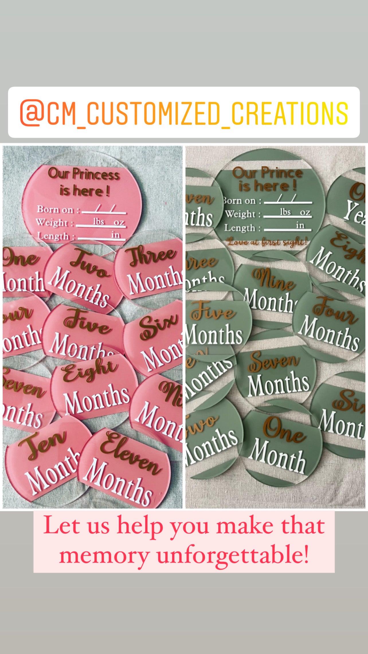 Baby Arrival and Monthly Growing Signs