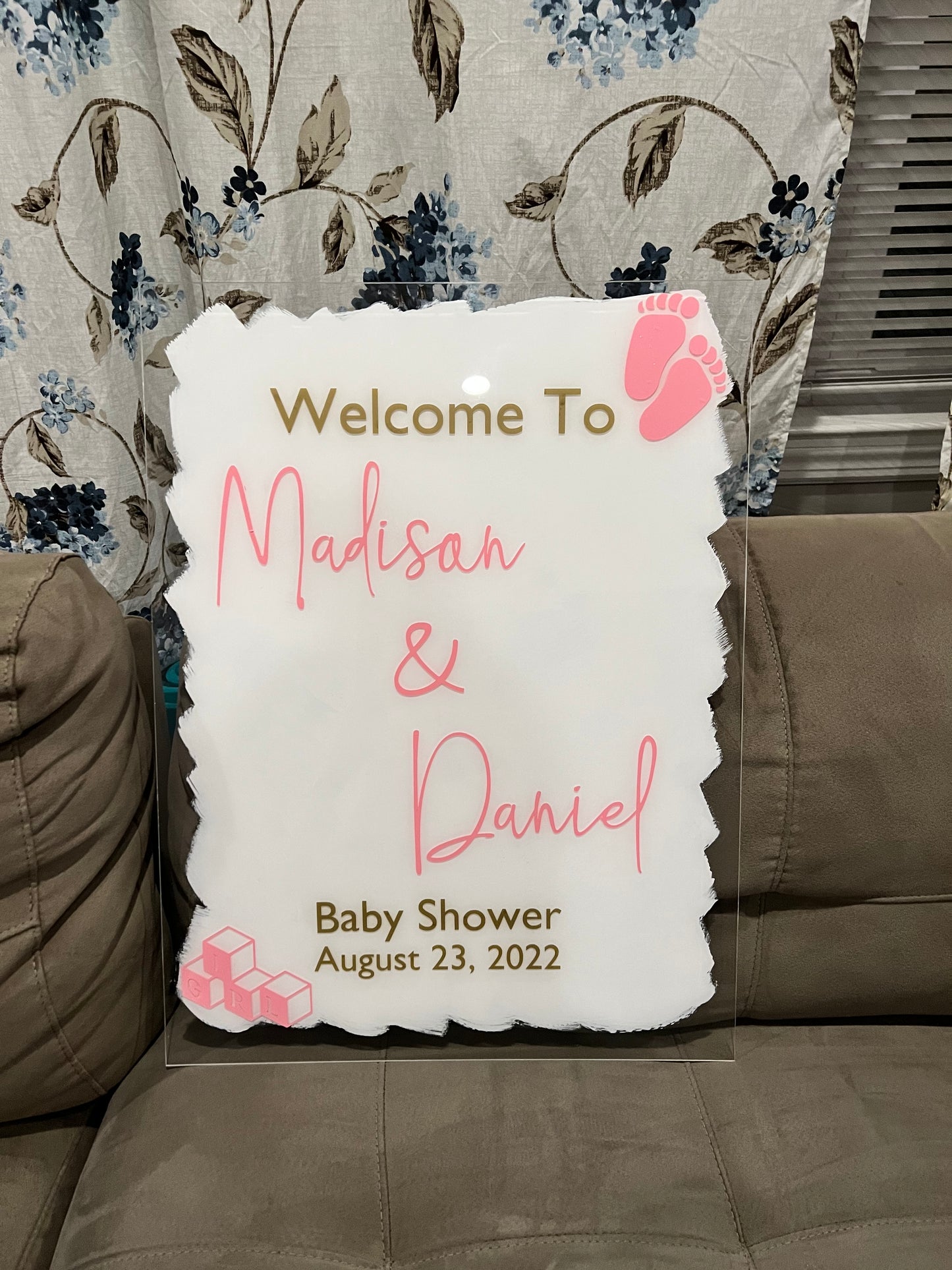 Baby Feet Shower Sign