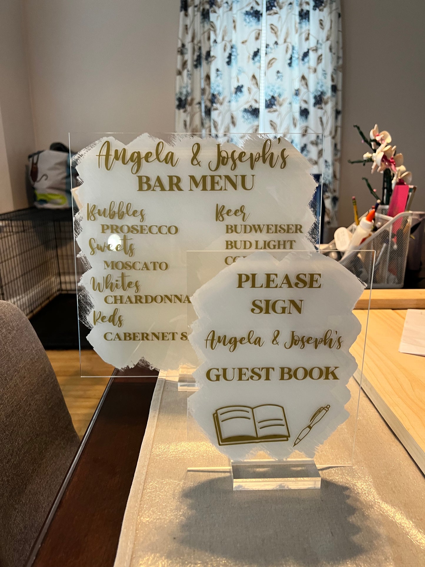 Wedding Beverage Sign & Guest Book