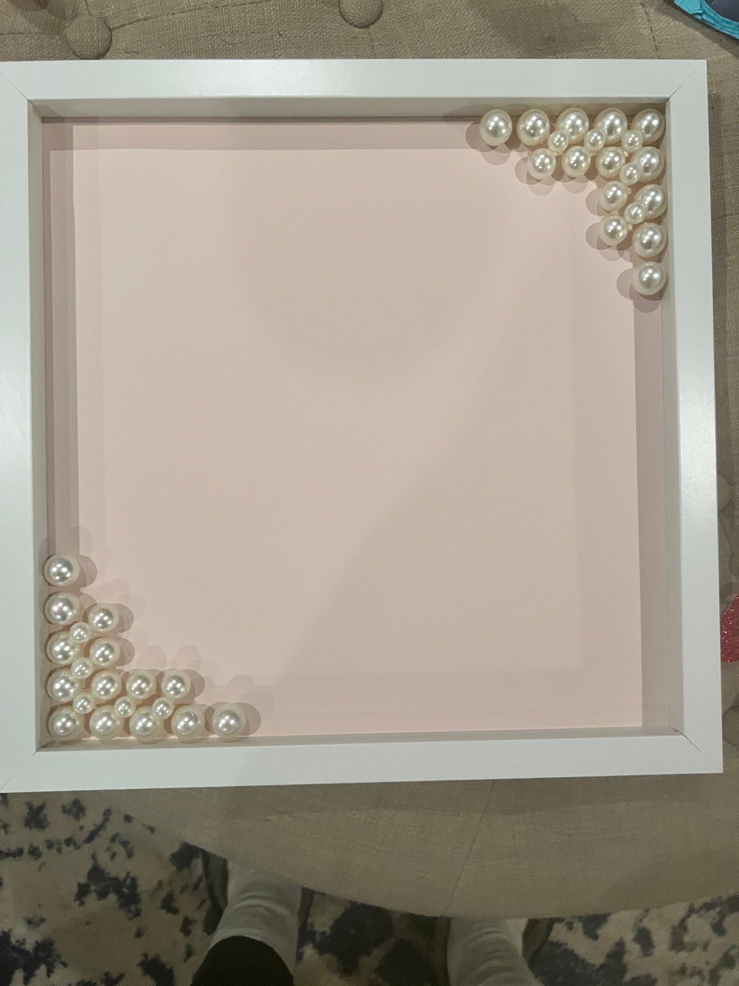 Personalized Butterfly and Pearl Frame